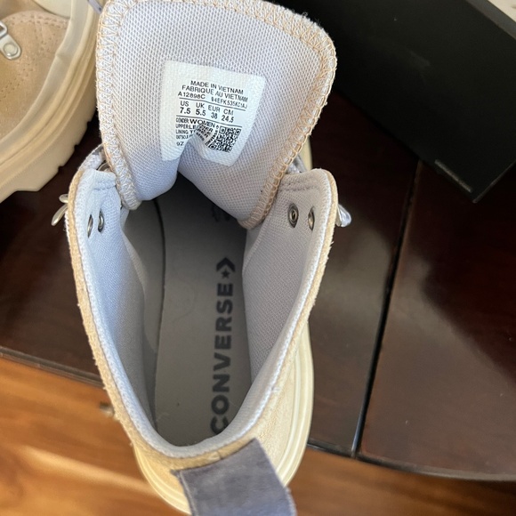 Converse Chuck Taylor All Star Lugged Heel Waterproof, Size 7.5 - Picture 5 of 7